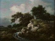 Jacob Isaacksz. van Ruisdael Landscape with Dune and Small Waterfall china oil painting artist